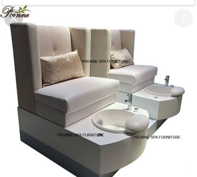 Saloon chairs | Beauty parlor chairs | shampoo unit | pedicure | 8