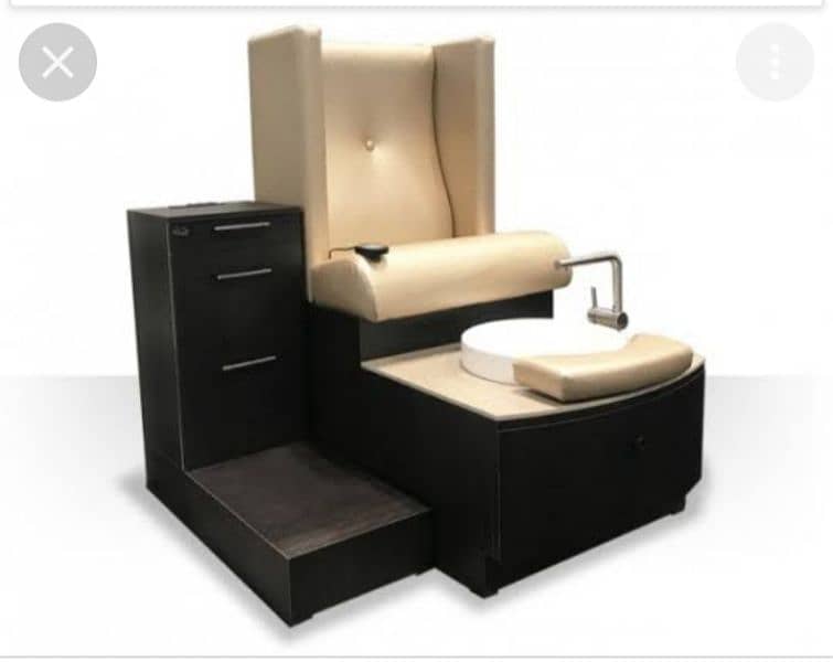 Saloon chairs | Beauty parlor chairs | shampoo unit | pedicure | 9