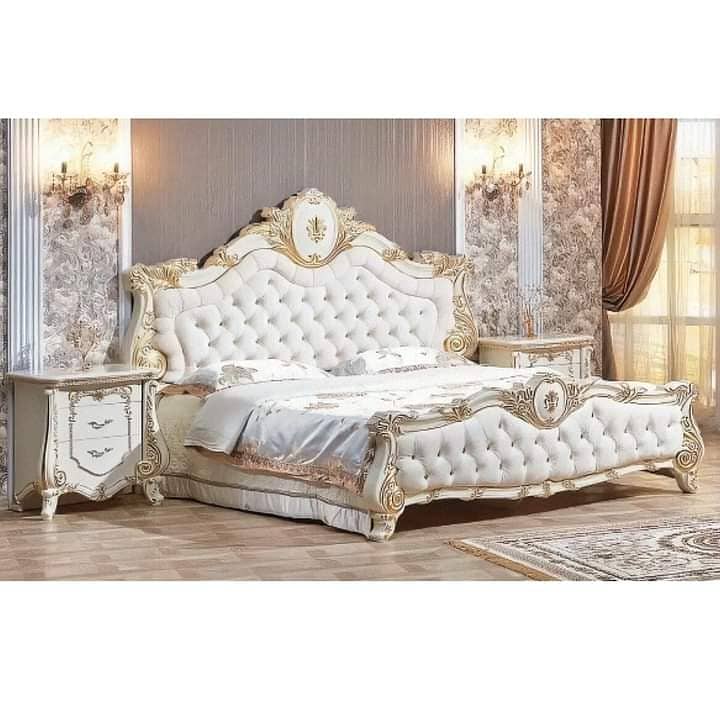 King size bed set /double bed / side table / dressing table /furniture 5