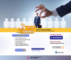 We Are Hiring IT Assistant Urgently 0