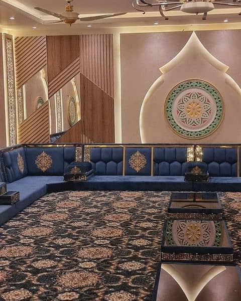 Arabic Majlis repairing& Maker- Fabric change -Centre Tables-sofas 7