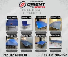 TABLE TENNIS TABLE | COLLECTION | INDOOR TABLE | ORIENTSPORTS. PK |ISB