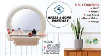 mirror cabinet with 5 functions