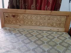 Double bed set / side tables/ Bed set / diyar wood furniture/