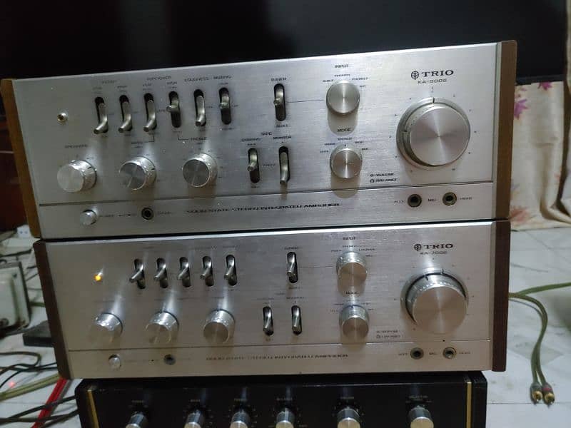 Recapped Stereo Amplifiers Trio KA-9006 KA-7006 Sansui AU-101 JVC R-S7 2