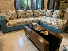 L shaped Beautiful Blue Sofa New design 0