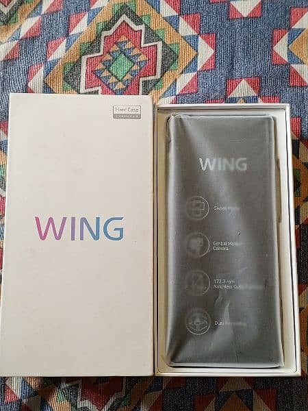 Box packed LG WING exchange possible  ( 8/256) dual sim Non PTA 0