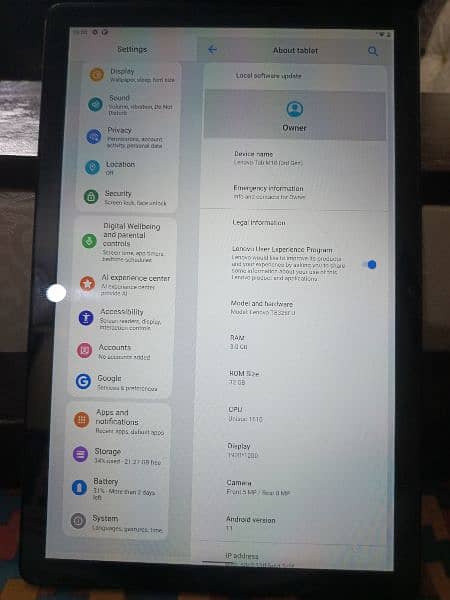 LENOVO TAB M10 3rd GEN 2