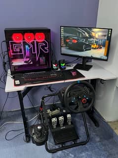 Ryzen 5 5600 and RTX 3070 Gaming PC(with steering handbrake & monitor) 0