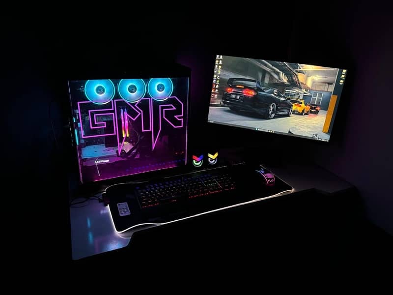 Ryzen 5 5600 and RTX 3070 Gaming PC(with steering handbrake & monitor) 11