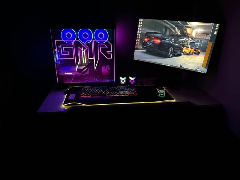 Ryzen 5 5600 and RTX 3070 Gaming PC(with steering handbrake & monitor) 13