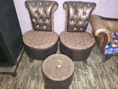 Room Chairs with side table 0