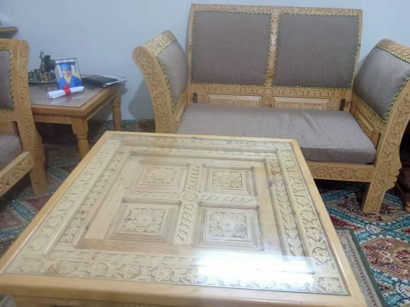 Bed set / Sofa with table/Deodar cidrus /diyar wood/all room furniture 7