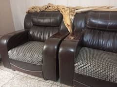 Brown Poshish Sofa 6 Seater 0