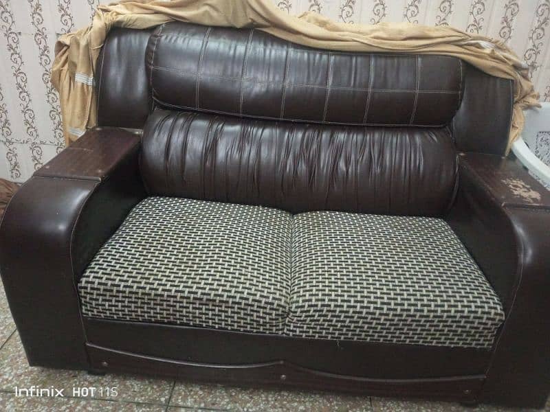 Brown Poshish Sofa 6 Seater 2