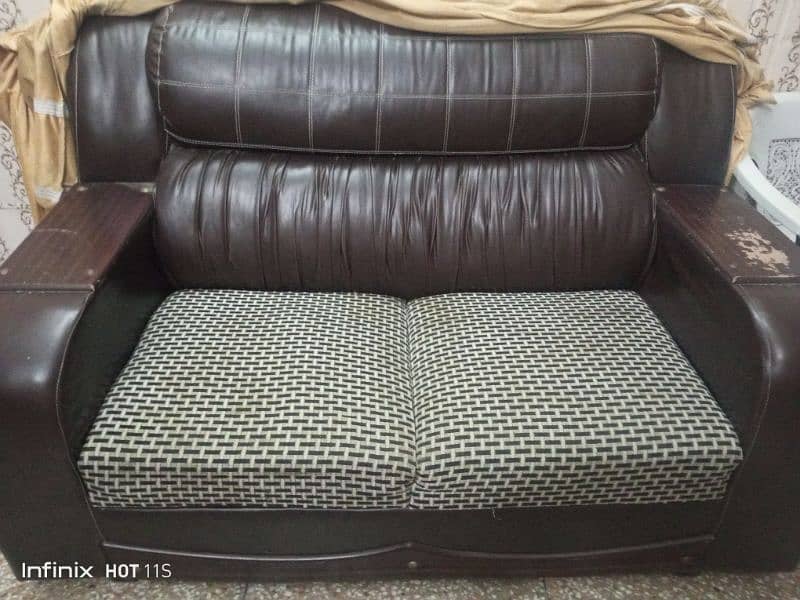 Brown Poshish Sofa 6 Seater 4