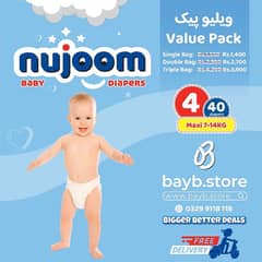 nujoom diapers size 4 -MAXI