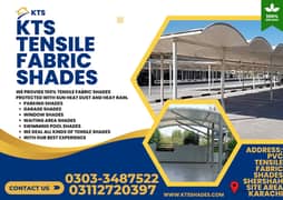 Tensile Shades | Car Parking Shades | Fiber Shades | PVC Wall Shades