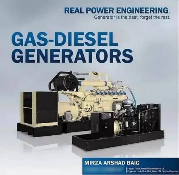 Generators , industrial Generators for sale in Pakistan , Real Power 9