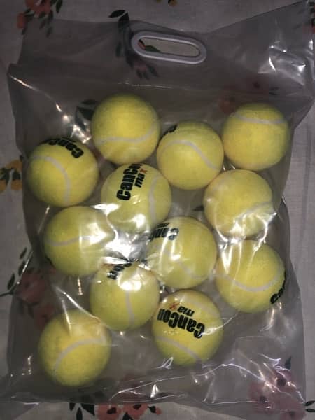 Cancon Max cricket tape ball tennis (PACK OF 12) gas ball 5