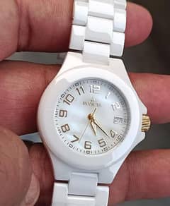 waTch for women with ceramic chain white colour 0