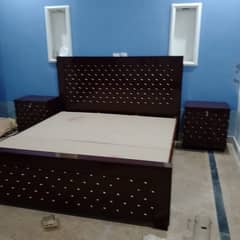 Double Bed With 2 Side Table