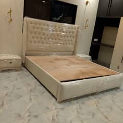 Poshish Bed King Size With 2 Side Table