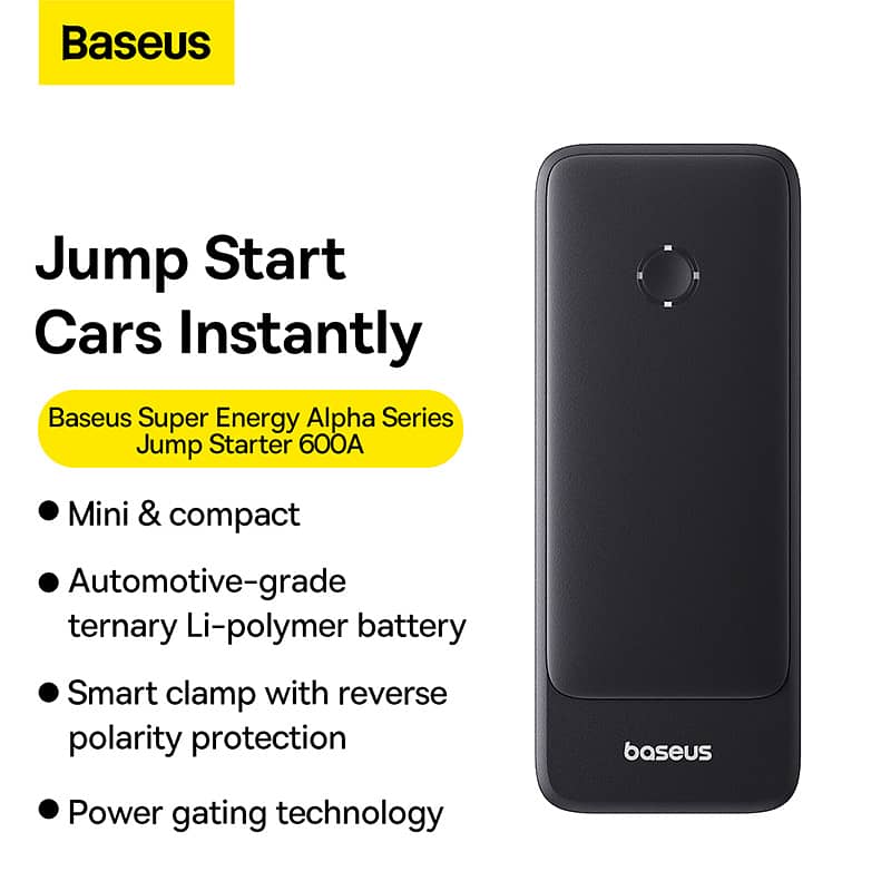 Baseus 600A Super Energy Alpha Series Jump Starter (6000Mah Energy ) 5