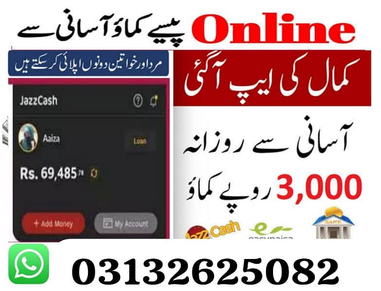 online job available contact on Whatsapp only 03132625082 0