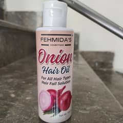 organic onion hair oil by fehmida's Cosmetique