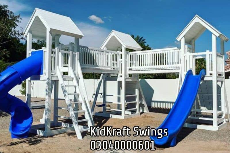 kids Slide/Swings/Kids rides/jhula/Spring rider/jungle gym/gazebo/bar 10