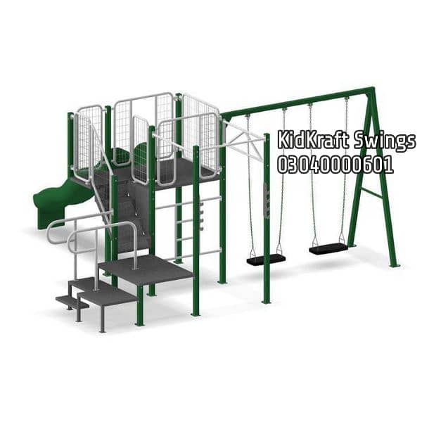 kids Slide/Swings/Kids rides/jhula/Spring rider/jungle gym/gazebo/bar 13