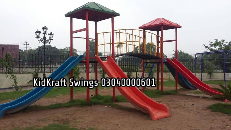 kids Slide/Swings/Kids rides/jhula/Spring rider/jungle gym/gazebo/bar 18