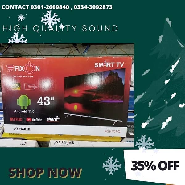 DHAMAKA SALE LED TV 43 INCH SAMSUNG UHD ANDROID 4k BOX PACK 1