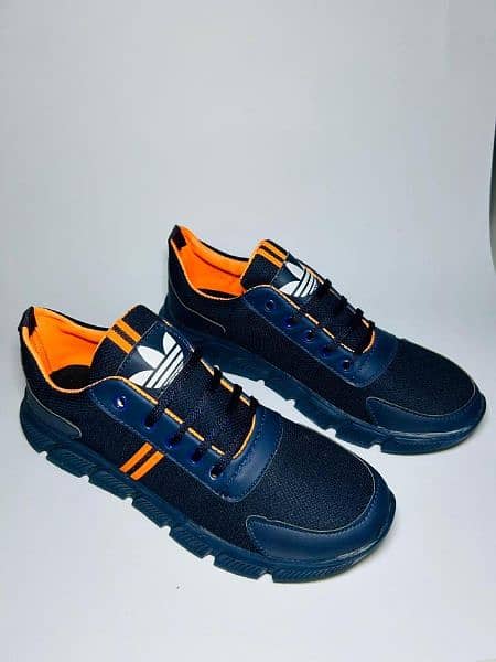 Black with orange combo Shoes cash on dilvery 1