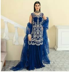 formal blue vanya 2 piece ready to wear dress 0