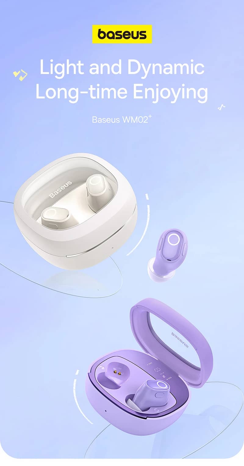 Baseus Wm01 / Wm02 Plus / Wm03 Encok Twin Wireless Earphones Original 5