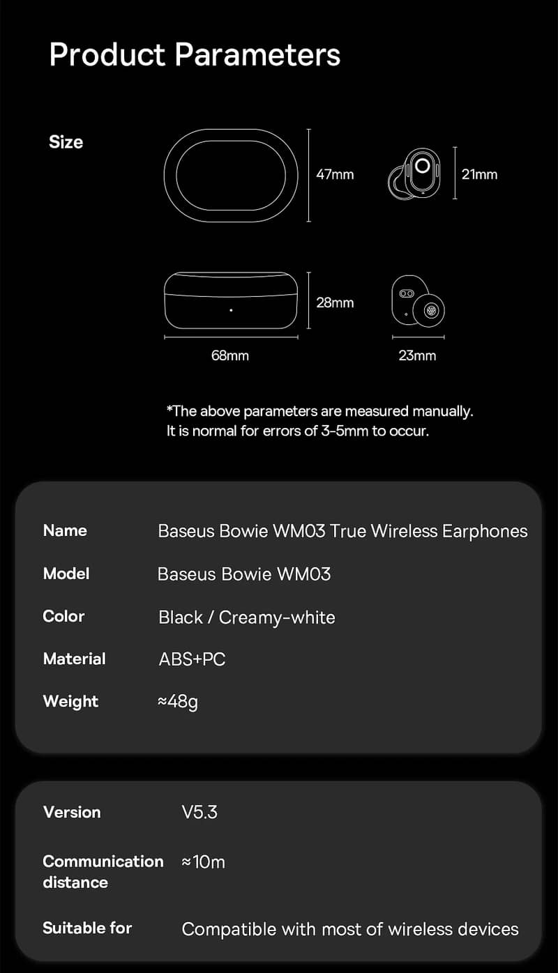 Baseus Wm01 / Wm02 Plus / Wm03 Encok Twin Wireless Earphones Original 15