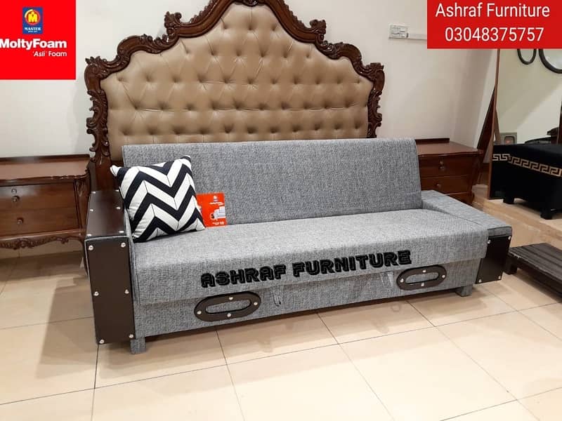 Double bed/Sofa cum bed/Double cumbed/Sofa/L Shape/Combed. 03048375757 10