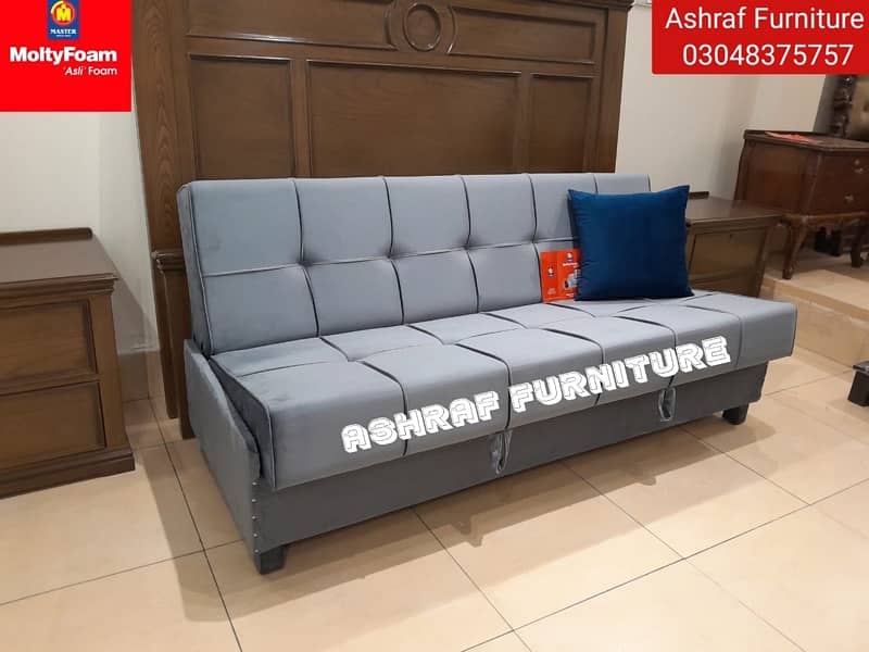 Double bed/Sofa cum bed/Double cumbed/Sofa/L Shape/Combed. 03048375757 17