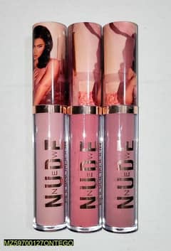 Matte finish lip gloss pack of 3