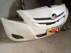 Repairable Toyota Belta used genuine bumper grill fog lamps