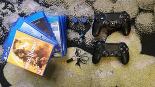 PS4 Accessories and 7 Games