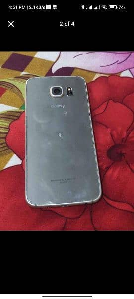 Samsung Galaxy s6 3/32 AMOLED Display finger print bhi he back glas he 1