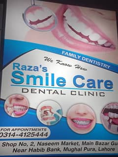 Dental Surgeon Required Male or Female Evening Time Shalimar Link Road