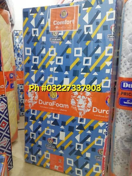 Durafoam double bed single folding spring mattress molty dura foam 4