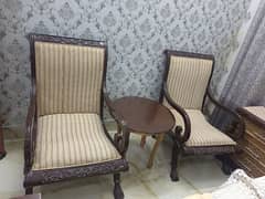 Chaire  set Coffe set brand New No used pure wood