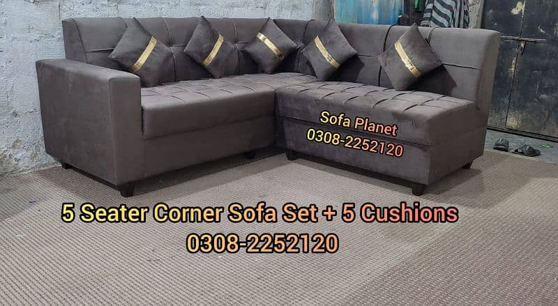 L Shaped Corner Sofa Set 5 Seater. Exculsive Discount Offer 7