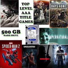 500gb ( 7200rpm ) hard drive + Top AAA title games