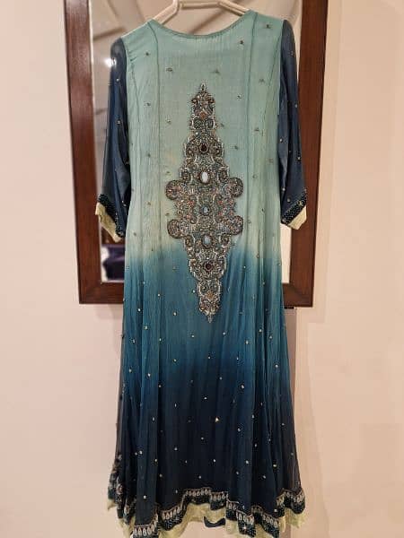 formal green bridal maxie by Mohsin sons 1